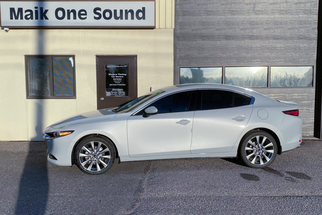 2023 Mazda3 with heat-reducing UV protection tint